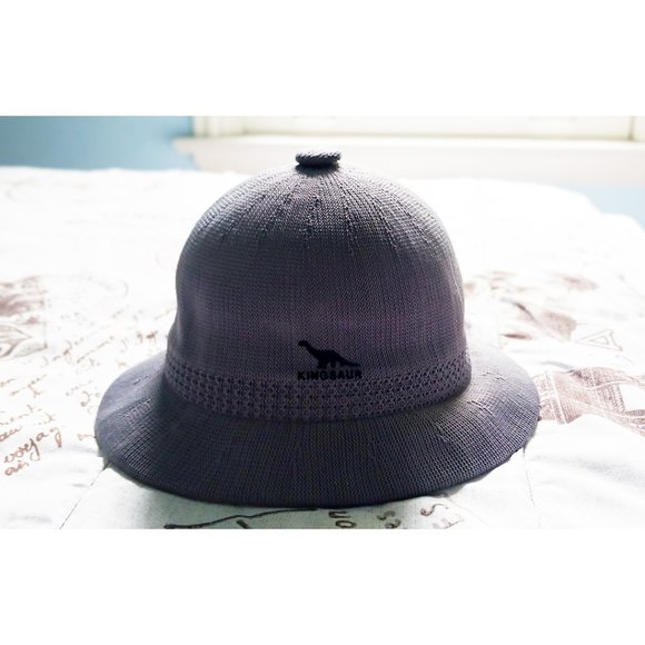 Bucket Hat Gray Solid-Knit Kingsaur Limited Edition Available